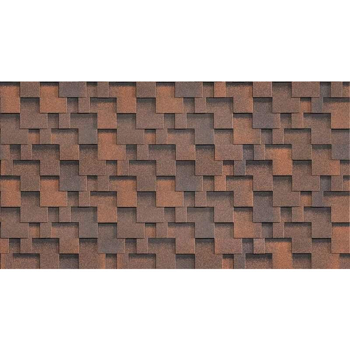 Гибкая черепица однослойная Технониколь Шинглас Фокстрот Кедр